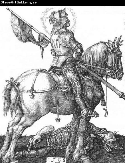 Albrecht Durer St George on Horseback